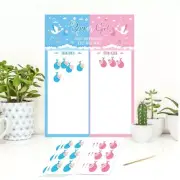 Baby Shower Game Gender Reveal Scratch Off Cards Funny Boy or Girl Gender Ticket