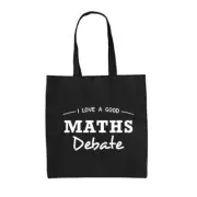 I Love A Good Maths Debate - Canvas Tote Bag - Funny Rude Math Numbers Nerd