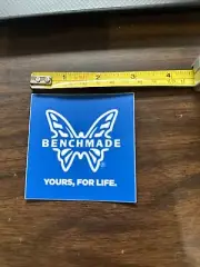 Benchmade Knife Knives Youre For Life Blue Sticker /Decal Approx 3”