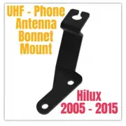 UHF/PHONE Bonnet mount antenna bracket to suit Toyota Hilux (2005-2015)