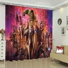 Wonderful Marvel Heroes 3D Blockout Photo Print Curtain Fabric Curtains Window