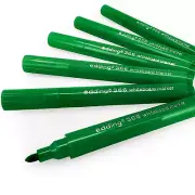 Edding 366 Mini Whiteboard Marker Pen - Dry Wipe - 1.0mm - Green - Pack of 6