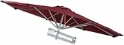 YGR Outdoor Umbrella Wall-Mounted With Aluminum Pole Sun Shade&UV-proof Umbrella Umbrella Garden Terrace Patio Awning