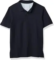 [CHAPS] Boys' Toddler School Uniform Short Sleeve Pique Polo