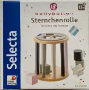 Selecta Bellybutton Sternchenrolle Sortierrolle Wooden Toy Pegging Game 64017