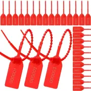 300 Pcs Plastic Tamper Seals, Numbered Zip Ties Security Tags Safety Seals8644