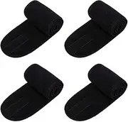 4 Pcs Facial Headband - Terry Cloth Head Wrap with Magic Tape, Stretchable Towel for Bath, Makeup and Sport