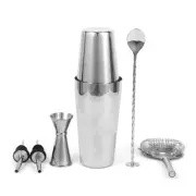 Bartending Kit Bar Tools with Cocktail Recipe, Pourer Muddler Jigger J8Q11364