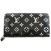 Louis Vuitton N96955 Exotic Python Leather Monogram Zippy Wallet Black Silver Ma