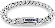 [Tommy Hilfiger] Men's Jewelry Ionic Thin Steel Chain Bracelet, Large, Stainless Steel, no gemstone