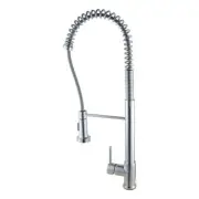 Tall Spring Chrome Pull Out Kitchen Sink Mixer Tap