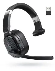 Trucker Bluetooth Headset, AI Noise Canceling 70h Wireless Headphones Bluetoo...