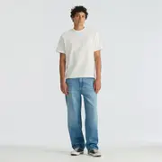 R6 Super Baggy Jean Weathered Blue