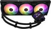 Thermalright FW PRO 360 ARGB Black CPU Water Cooler with PWM Fan, 2000RPM Speeds,IPS LCD Screen with 320 * 320 Resolution,Liquid CPU Cooler,for AM5/Intel 1851/1700,2.73inch Display Screen