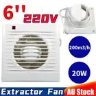 Wall-mount 6" Ventilation Extractor Exhaust Fan For Kitchen Bathroom Toilet AU