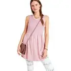 Anthropologie Riley Mauve Purple Pink Smocked Crepe Soft Tunic Top XS XSmall