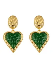 [Mocha] Zahar Claude Earrings in Gold