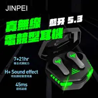 在飛比找ETMall東森購物網優惠-【Jinpei 錦沛】運動型防水降噪耳機 藍牙5.0 JE-