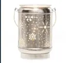 NEW SCENTSY Solitude Metal Christmas/Winter Snowflakes Wax Warmer