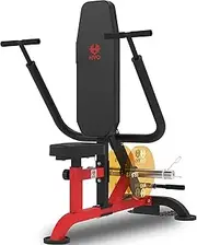 HVO Seated Dip Machine Tricep: Dip Machine Exercise for Biceps Plate Loaded Home Gym Strength Training Equipment
