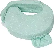 My Brest Friend Original Nursing Pillow Enhanced Ergonomics Essential Breastfeeding Pillow Support for Mom & Baby W/Convenient Side Pocket, Double Straps & Slipcover, Minty Geo