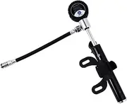 1Pc Mini Handheld Tire Pump with Digital Pressure Gauge Compact Air Inflator for Mountain Road Bikes Basketball and More Durable Nozzle Lightweight