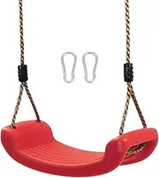 Kids Swing Seat - Non Slip Hanging Tree Swing Seat | Child Outdoor Swing Toy | Children Swing for Parent-Child Interaction, High Adjustable Rope with Hooks for Kindergarten, Garden