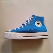 Converse CTAS Hi Lift Blue Hero/White/Black Platform Sneakers A09988C Size 9 New