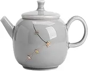 purple sand cup, tea cup, special tea infuser for tea, ceramic teapot with ice grey glaze chinese for home, simple teapot for infuser