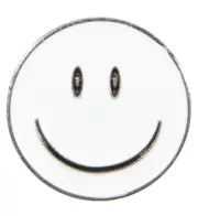 Smiley Face White Ball Marker
