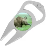 Baby Elephant Golf Ball Marker Divot Repair Tool Bottle Opener