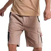 [BIG BEE] Elite Cargo Shorts Stretch Cotton Work Short Pants Waist Adjustable