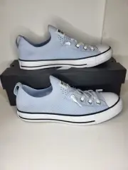 Converse Shoreline Knit Slip blue Size 9.5 Womans A09213F