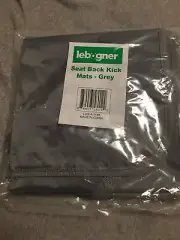 LEBOGNER Back Seat Cover for Kids, 2 Pack X-Large Waterproof Kick Mats GREY NEW