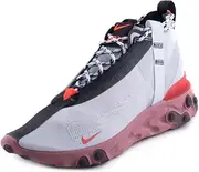 [Nike] Mens React Runner Mid WR ISPA Summit White/Off White Synthetic