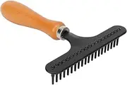 Handheld Carpet Rake - Metal Rug Comb for Plush Carpets, Handle Deshedding Brush for Pets, Portable Shag Rug Rake, Multifunctional Brush for Home and Beauty Salon Use