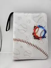 Binder For Baseball Cards Hold 200 To 400 Cards Zip Closure 50 Sleeves NEW