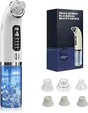 Blackhead Remover, Pore Cleaner, Face, Blackhead Remover, Suction Nose, Acne, Pimple Suction with 4 Modes, 6 Suction Tips & Visible Water Tank, 75 kpa Super Suction Power