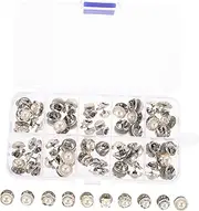 [LIFKOME] Safety Pin Necklace Alloy Pins Tighteners No Sew Brooch Buttons