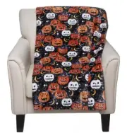 Cynthia Rowley Vintage Vibes Pumpkin Throw Halloween Spooky Season