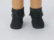 Black Fringe Ankle Boots Fits 18 inch American Girl Dolls