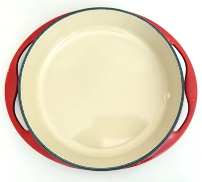Le Creuset Heritage Red Tarte Tatin Dish Pan Enameled Cast Iron France