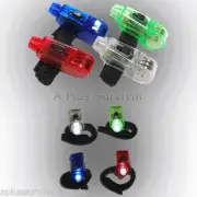 2 Pack of LED Finger Emergency Survival Flashlight Green Color with White Light