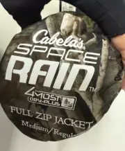 NEW Cabela’s Space Rain Full Zip Jacket MEDIUM KANATI