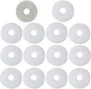 Pack of 12 Mop for Deebot X2/T20/T20e/T30 Omni, T30S Pro/Combo and Xiaomi X20/X10+ Plus for L10s/L10/L20/X40/L40 Ultra Robot Vacuum Cleaner, Soft Washable Replacement Wipes Mop