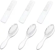 ERINGOGO 3 Sets Comb and Brush Set Bristle Brush Scalp Grooming Shower Grooming Grooming Comb Hair Brushes for Combs for Hair for White Plastic