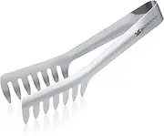 MSY BIGSUNNY Kitchen Pasta Tongs, 8" Stainless Steel Spaghetti Tongs