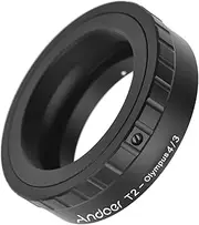 FUNYIN Metal Lens Mount Adapter Ring T/T2 Mount Lens Adapter Replacement for Olympus E-1/E-3/E-10/E-20/E-30/E-300/E-330/E-400/E-410/E-420/E-450/E-500/E-510/E-520/E-600/E-620/E-100 RS Micro 4/3 Moun