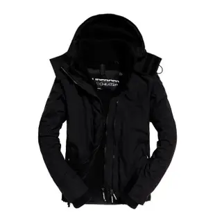 【Superdry】經典三層拉鍊連帽風衣外套/衝鋒衣(極度乾燥 男女款 平輸品)