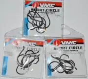 3 packs vmc saltwater sport circle hook coastal black x strong-offset 5/0 7384cb